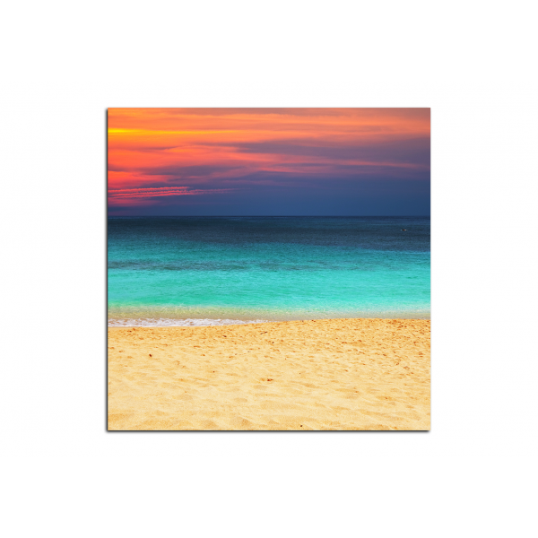 Obraz na plátně - Moře při západu slunce - čtverec